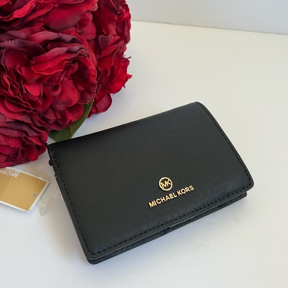 NWT MICHAEL KORS LEATHER MEDIUM SLIM WALLET - Picture 9 of 15